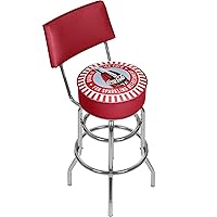 Coke Swivel bar Stool with Back - Coca-Cola Drink It Ice Cold for Sparkling Refreshment Bottle Art