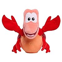 DISNEY PRINCESS Just Play Singing and Snapping Sebastian 10-inch Plush Stuffed Animal, Red Crab, Officially Licensed Kids Toys for Ages 3 Up