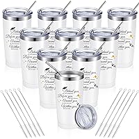 Amyhill Graduation Gifts 2024 Travel Tumbler for Class Graduation Cap 2024 Behind You All Your Memories Coffee Mugs for Men Women Daughter Son, 20 oz Stainless Steel Mug Tumbler (White,10 Pcs)