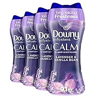 Downy Infusions Beads, CALM, Lavender, 9.1 Oz (Pack of 4)