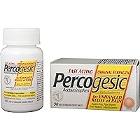 Percogesic Original Pain Relief | Aspirin Free Fast Acting Relief | 90 Coated Caplets