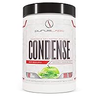 Purus Labs Condense Crisp Green Apple Endurance Enhancing Pre-Workout Powder – Caffeine for Energy – Beta-Alanine – Great Pumps – Clean Energy – Nitric Oxide Boosting – Zero Dyes – Full 40 servs