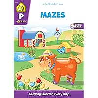 School Zone - Mazes Workbook - 32 Pages, Ages 3 to 5, Preschool, Kindergarten, Maze Puzzles, Wide Paths, Colorful Pictures, Problem-Solving, and More (School Zone Get Ready!™ Book Series) School Zone - Mazes Workbook - 32 Pages, Ages 3 to 5, Preschool, Kindergarten, Maze Puzzles, Wide Paths, Colorful Pictures, Problem-Solving, and More (School Zone Get Ready!™ Book Series) Paperback Mass Market Paperback