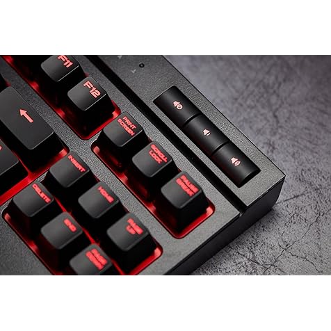 Corsair KB395 CH-9115020-JP USB-A K63 Red LED Japanese Keyboard - Cherry MX Compact Numeric Keyless Gaming Keyboard with Red Key Switch