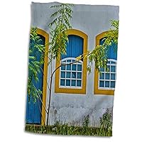 3dRose Colorful House in The Historic Center District Paraty - Towels (twl-216148-1)