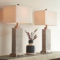 360 Lighting Caldwell Rustic Farmhouse Table Lamps 26 3/4