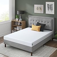 ZINUS 6 Inch Green Tea Cooling Gel Memory Foam Mattress, Fiberglass Free, Cooling Gel Foam, Pressure Relieving, CertiPUR-US Certified, Bed-in-a-Box, Full , White