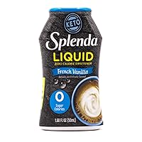 SPLENDA LIQUID Zero Calorie Liquid Sweetener, Original French Vanilla, 1.68 Fl Oz