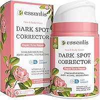 Dark Spot Remover for Face & Body, Skin Lightening Cream with Vitamin C, A, E, Niacinamide & Hyaluronic Acid, Hyperpigmentation Treatment for Freckles, Wrinkles, Age Spots, & Dryness, 1.7 fl oz, 50 ml