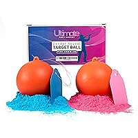 Gender Reveal Ceramic Target Ball 2 Pack | Pink & Blue Set | Powder Shooting Balls | Gender Reveal Party Ideas