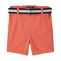 The Children's Place Baby Boys' and Toddler Twill Belted Chino Short