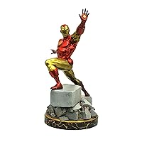 DIAMOND SELECT TOYS Marvel Premier Collection Classic Iron Man Resin Statue, Red-and-gold