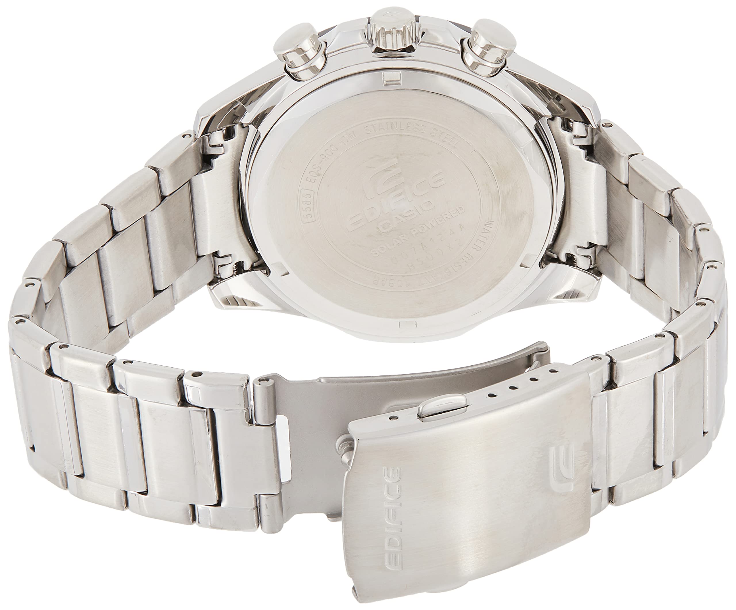 Casio Edifice EQS-900DB-1AVUDF Chronograph- Analog Quartz Silver Stainless Steel Men Watch