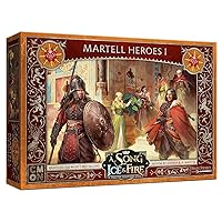 Cmon A Song of Ice and Fire Tabletop Miniatures Game Martell Heroes I Box Set | Strategy Game for Teens and Adults | Ages 14+ | 2+ Players | Average Playtime 45-60 Minutes, Multicolor (SIF709)