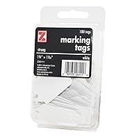ADVANTUS Marking Tags, 1-3/32 x 1-3/4 Inches Each, 100 per Pack, White (Z26111)