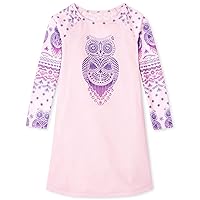 The Children's Place Girls Owl Nightgown