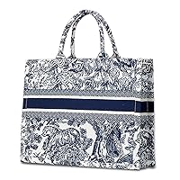 Tote bag luxury Women cotton linen shoulder Crossbody handbag large capacity Portable Travel Beach Holiday Shoping tote bag