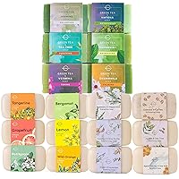 Ultimate Natural Soap & Green Tea Soap & Citrus Bar Soap Bundle. Helps Acne, Helps Skin Moisturizes, Deep Cleanse, Luxurious Face Hands Body Soap Women & Men. Triple Milled Vegan