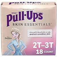 Pull-Ups Girls' Skin Essentials Potty Training Pants, Training Underwear, 2T-3T (16-34 lbs), 18 Ct