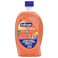 Softsoap Antibacterial Liquid Hand Soap Refill, Crisp Clean, 32 Oz (Packaging may differ)