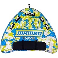 RAVE Sports Mambo Boat Towable Tube - Inflatable Boating Tube for 1-3 Riders
