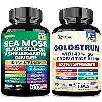 Sea Moss 16-in-1 and Colostrum 8-in-1 Supplement Bundle