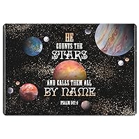 Hard Case Compatible with MacBook Air 13 2020 A2337 A2179 Mac Pro 16 2021 A2141 2019 2018 Pro 15 inch 12 Laptop Quote Christian Bible Verse Outer Space Psalm He Counts The Stars Psalm 147:4