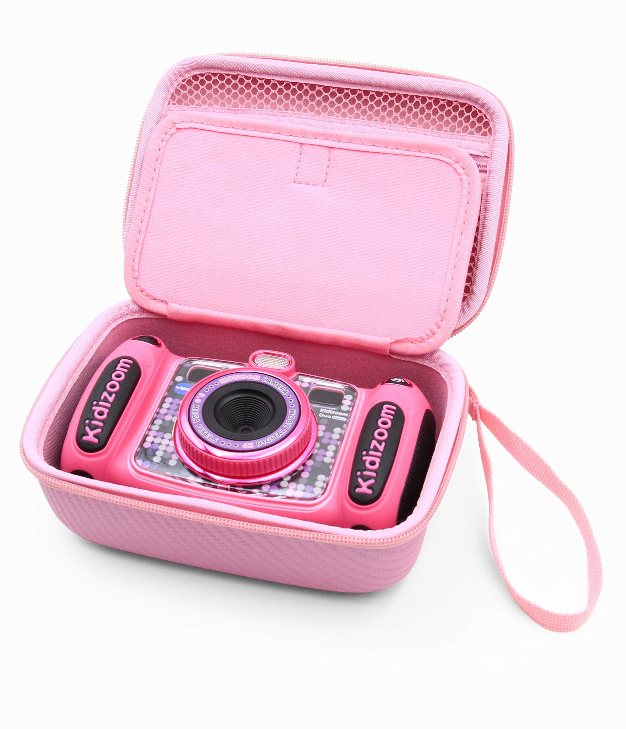CASEMATIX Pink Camera Case Compatible with Kidizoom Camera Pix Plus , Dragon Touch Instant Print Camera and Camera Toy Accessories - Includes Case Only