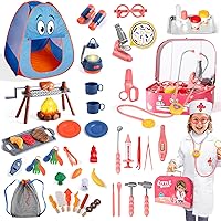 Doctor Kit for Kids 5-7 + Kids Camping Set with Tent