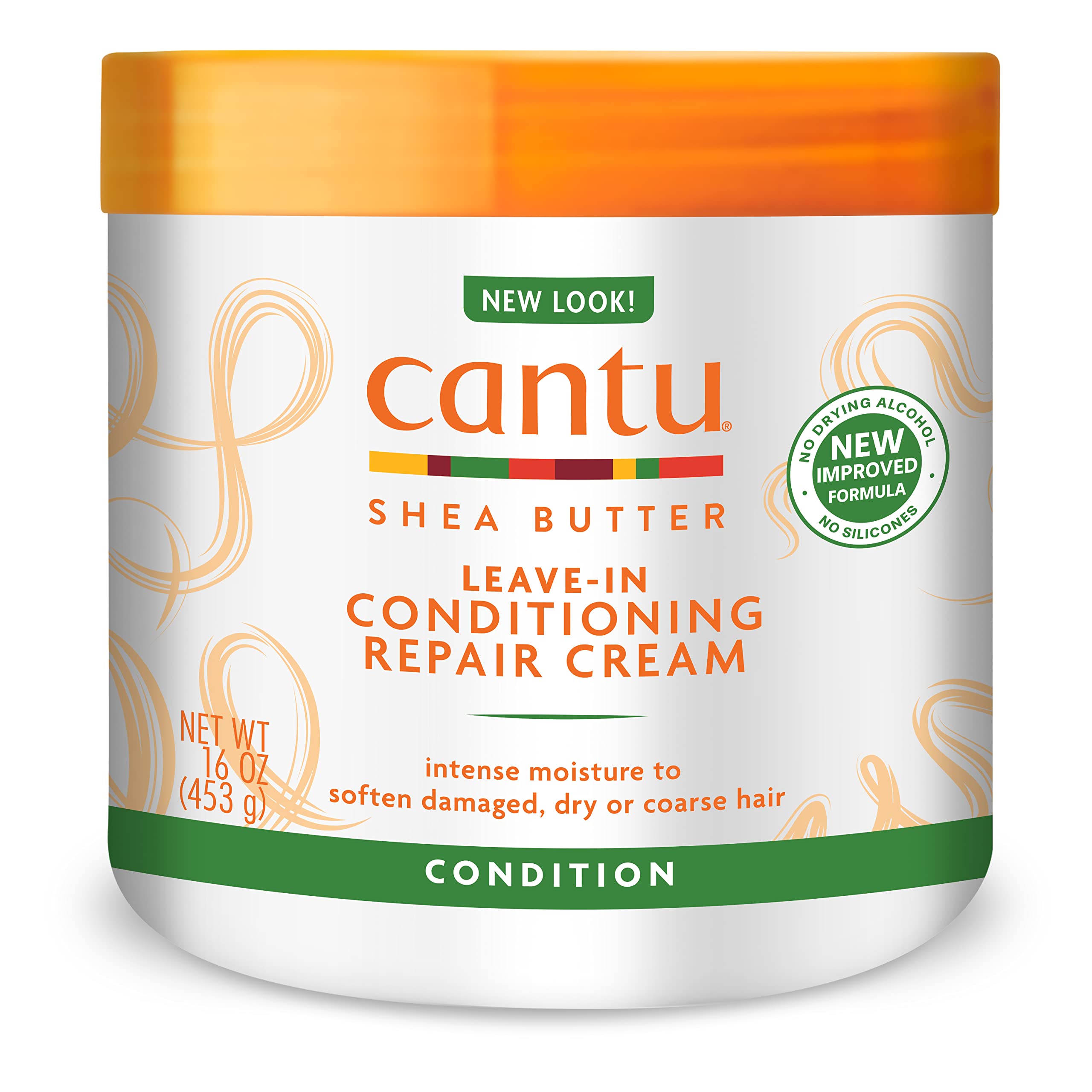 Cantu Leave-In Conditioning Repair Cream with Shea Butter, 16 oz (Packaging May Vary)
