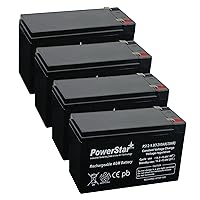 PowerStar 12V 9AH SLA Battery Replaces CP1290 6-DW-9 HR9-12 PS-1290F2-4PK