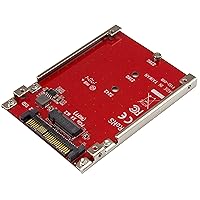 StarTech.com M.2. PCI-e NVMe to U.2 (SFF-8639) Adapter - Not Compatible with SATA Drives or SAS Controllers - For M.2 PCIe NVMe SSDs - PCIe M.2 Drive to U.2 Host Adapter - M2 SSD Converter (U2M2E125)