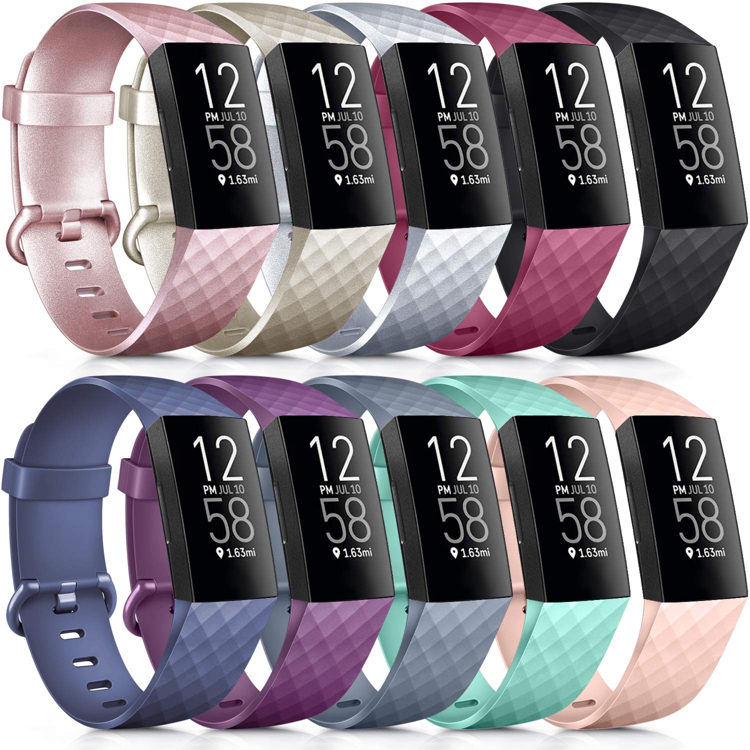 Fitbit Charge4バンド Charge3バンドスポーツ - 2