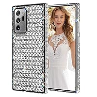 KANGHAR Galaxy Note 20 Ultra Case Bling,Glitter Samsung Note 20 Ultra Case Girly Girls Women Bling Rhinestone Sparkle Protective Cover Phone Case for Samsung Galaxy Note 20 Ultra-Sliver