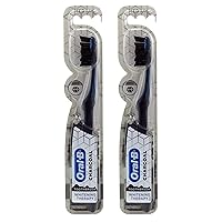 Oral-B Toothbrush Charcoal Medium Whitening Therapy (2 Pack)