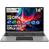 jumper Laptop, 16 Inch FHD IPS 16:10 Screen，Intel Celeron Quad Core CPU, 4GB LPDDR4 RAM 128GB Storage, Laptops Computer with Office 365 1-Year Subscription, 4 Stereo Speakers, Numeric Keypad, GPS.