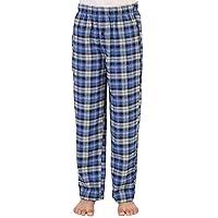 Gioberti Boys Flannel Lounge Pajama Pants - Yarn Dye Brushed with Elastic Waist