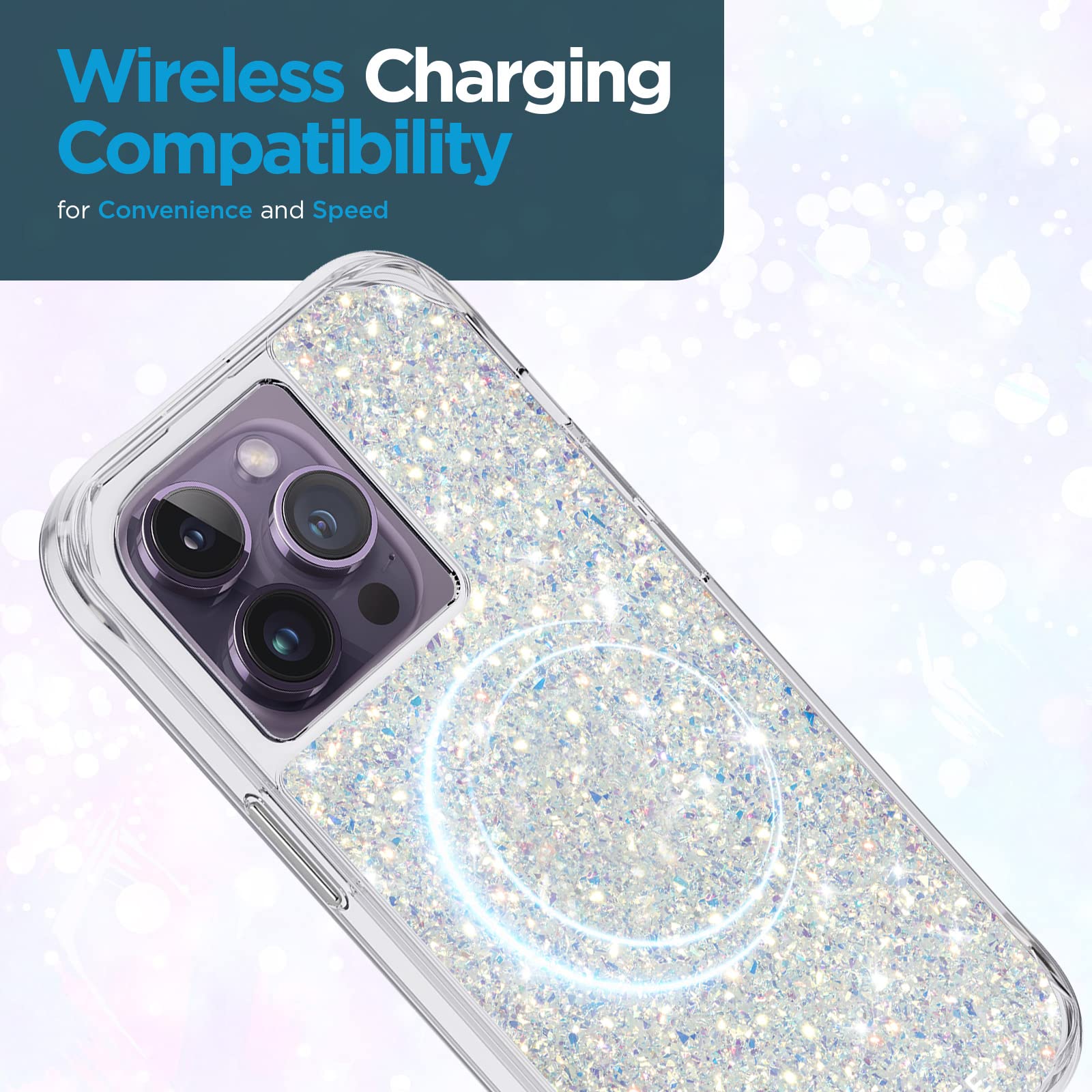 Case-Mate - Twinkle - Case for iPhone 12 and iPhone 12 Pro (5G) - 10 ft Drop Protection - 6.1 inch - Stardust