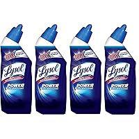 Lysol Power Toilet Bowl Cleaner, 10X Cleaning Power 8 oz (Pack of 4)