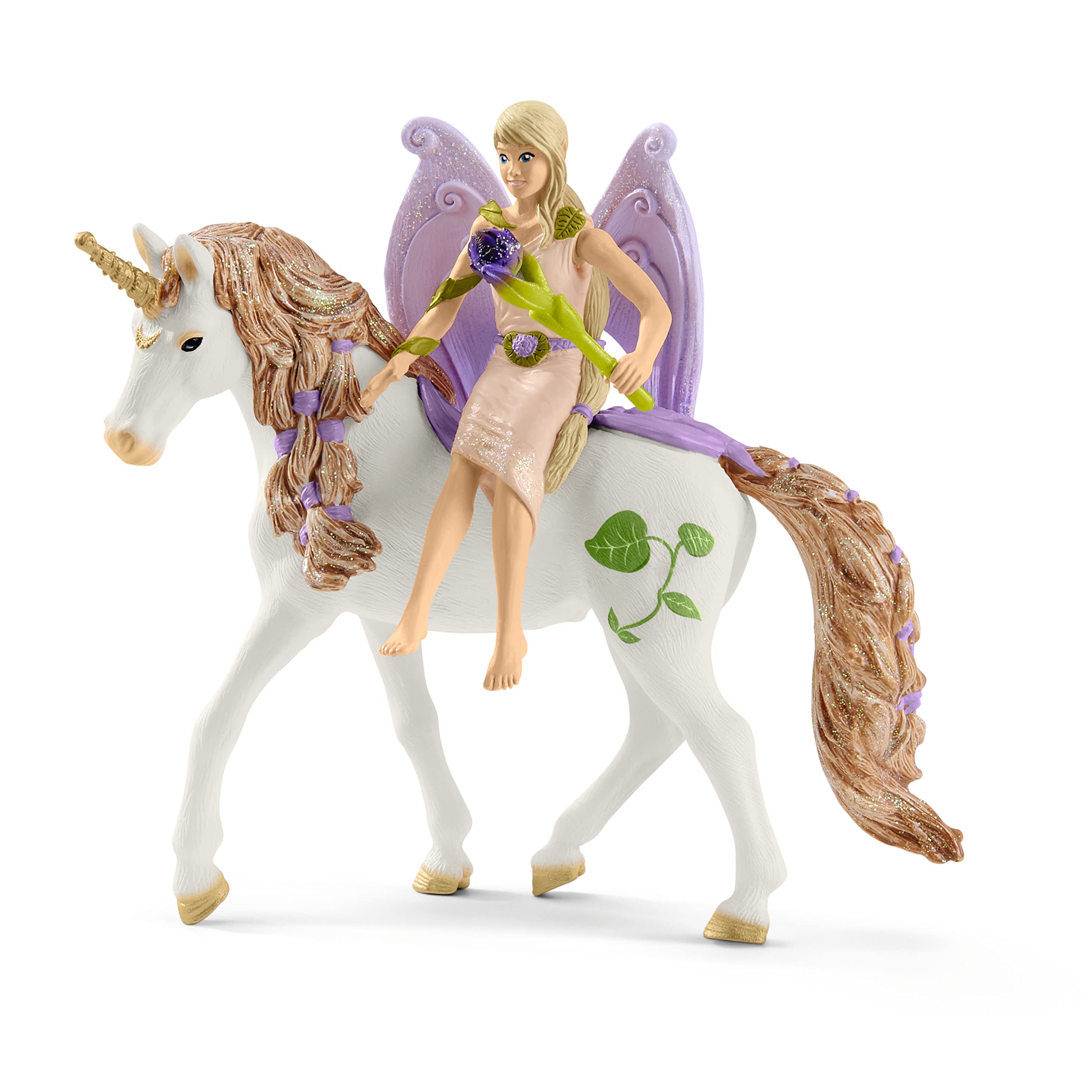 Schleich bayala, Fairy and Unicorn Gifts for Girls and Boys, Glittering Flower Dollhouse with Fairy, Unicorn, and Accessories, Ages 5+