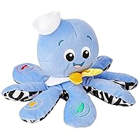 Baby Einstein Octoplush Musical Huggable Stuffed Animal Plush Toy, Learn Colors in 3 Languages, Blue, 11