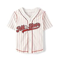 Boys' and Toddler Baseball Jersey Button Up Shirt