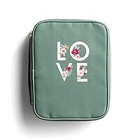 Dayspring Studio 71 - Green Canvas Love Bible Cover with Zipper (J7419)