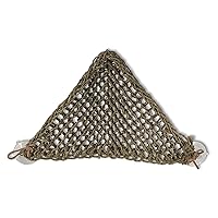PENN-PLAX Reptology Lizard Lounger Corner Triangle – 100% Natural Seagrass Fiber – Great for Bearded Dragons, Anoles, Geckos, Iguanas, and Other Reptiles – Small