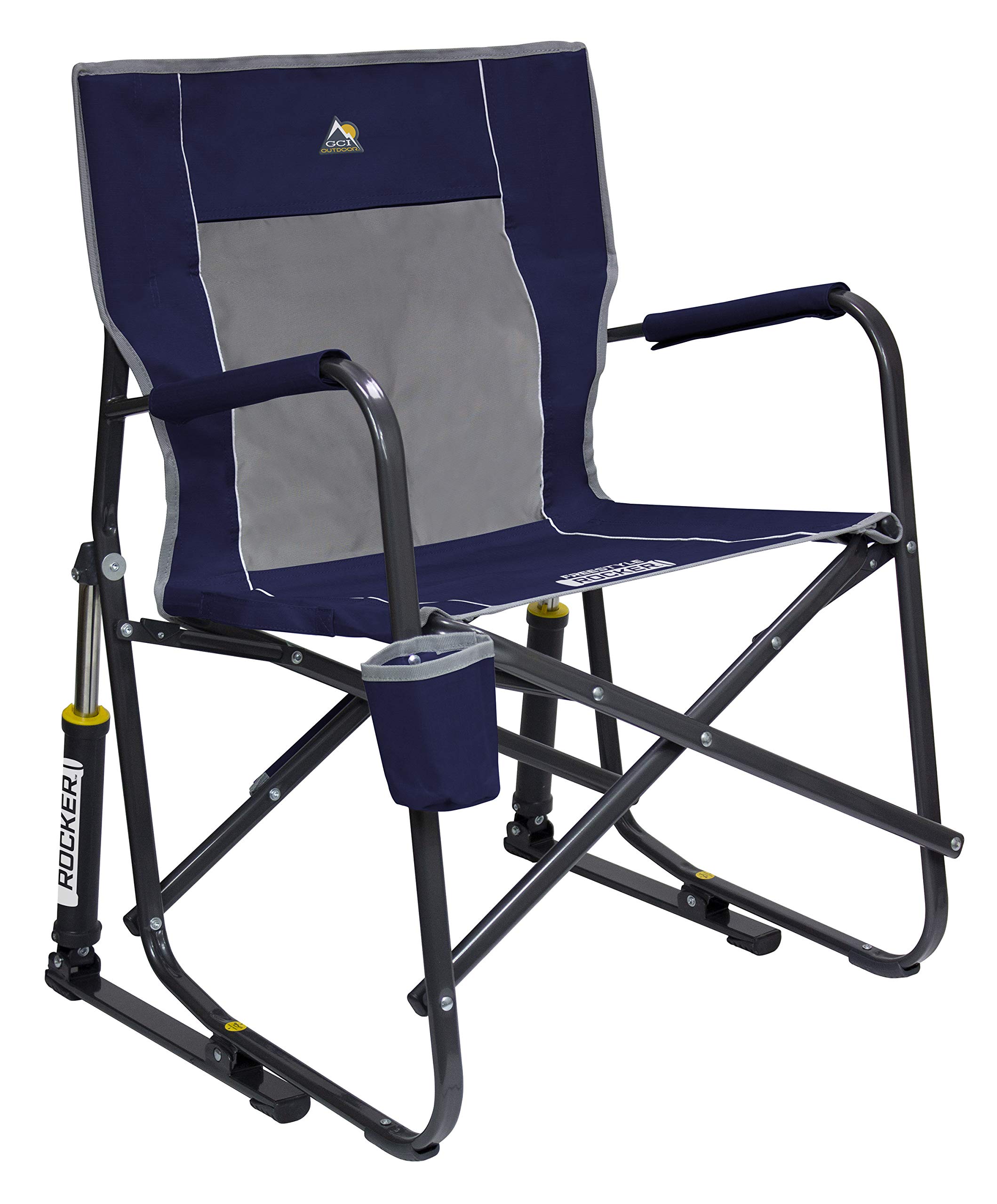 GCI Outdoor Camping Chair, Freestyle Rocker, Indigo Royal Blue
