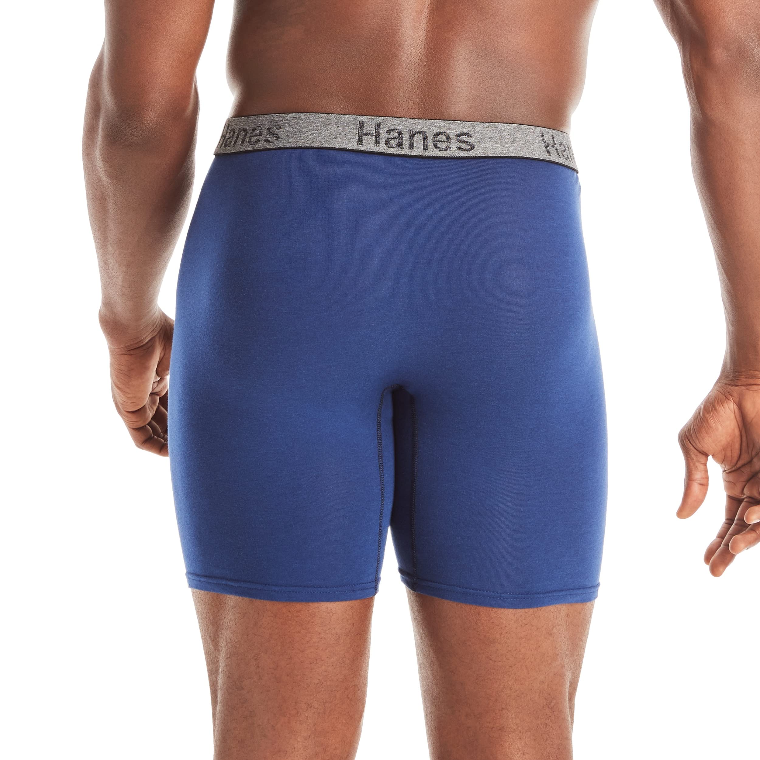 Hanes Men's 3-Pack Comfort Flex Fit Ultra Soft Stretch Boxer Brief, Available in Regular and Long Leg