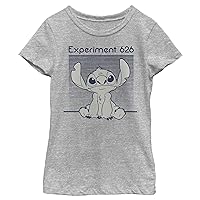 Disney Girl's Stitch Experiment 262 Monochromatic Navy T-Shirt