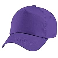 Plain Unisex Junior Original 5 Panel Baseball Cap (One Size) (Purple)