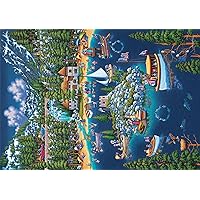 Buffalo Games - Dowdle - Lake Tahoe - 300 Large Piece Jigsaw Puzzle for Adults Challenging Puzzle Perfect for Game Nights - Finished Size 21.25 x 15.00