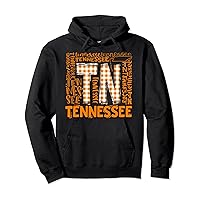 Tennessee State Flag Orange Plaid TN Pullover Hoodie